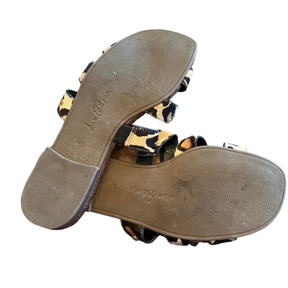 Sam Edelman Women’s Bryna Slide Animal Print Cut Out Leather Sandals - Picture 7 of 8